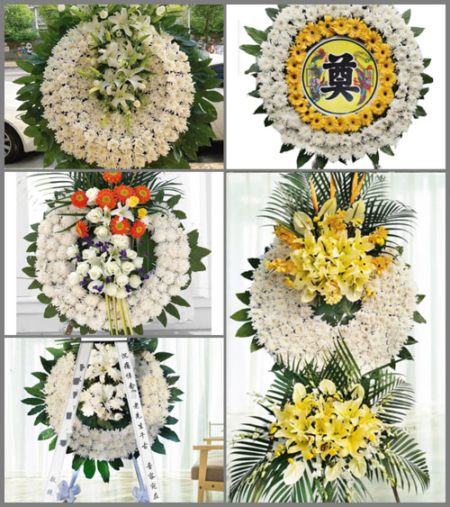 福建漳州诏安县梅岭镇田中央村花圈速递